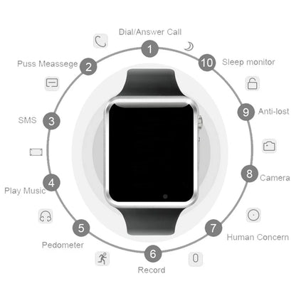 Smart Watch A1/men Smartwatch A1/android/woman Gift Bluetooth Smart Watch Sim Telephone Watch Support for Android