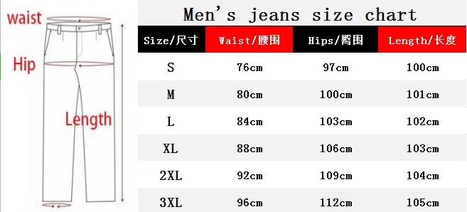 2025 New Mens Jeans Casual Skinny Pencil Pants Stretch Denim Trousers Male Slim Fit Fashion Destroyed Ripped Jeans Man Clothing