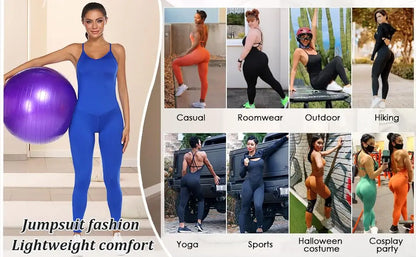 Sports Jumpsuit 2023 Fitness Gym Sport Overalls Women Sportwear Workout Clothes for Women Active Wear Gym Sets Womens Outfits