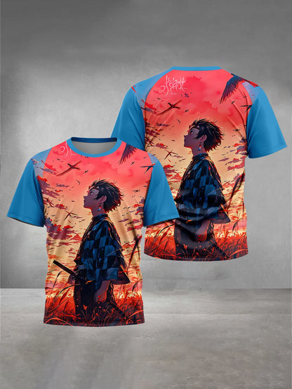 3D Print HOT Anime D-DemonS S-SlayerS Baby Clothing 5 to 14 Years Male Outdoor Clothes for Children Boy Girl Child T-Shirt Top