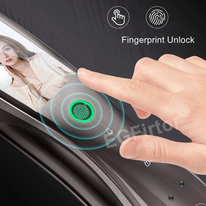 3D Face Recognition Palmprint Fingerprint Password IC Card Touch Screen Electronic Door Lock Home Anti-theft Office Lock