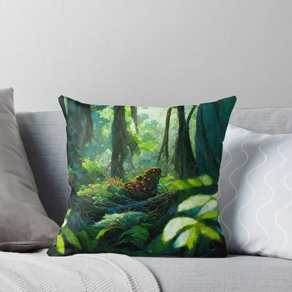 green forest Throw Pillow Custom Cushion Photo Decorative Cover For Living Room Sofa Cushions Covers pillow