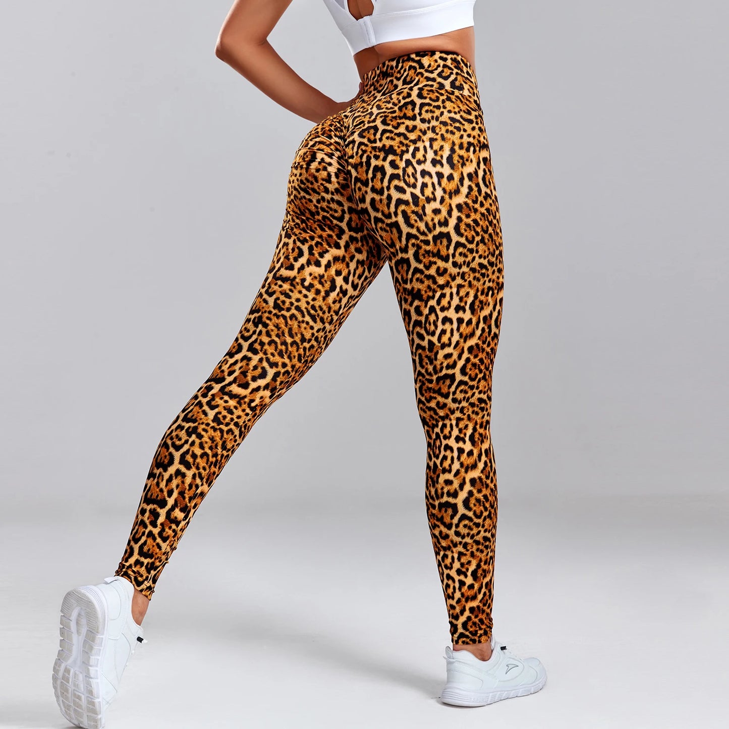 FITTOO Snakeskin Leopard Leggings Women Sanding Pencil Fitness Workout Sports Pant Female Sexy High Waist Women Leggins Push Up