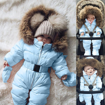 Baby Snowsuit Infant Newborn Clothes Kids Winter Jumpsuit For Boys Girls Romper For Baby Overalls Children Christmas Costume