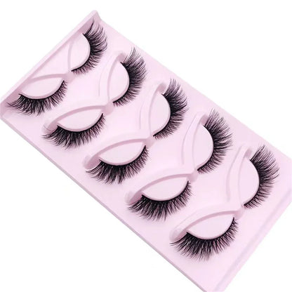 Fox Eye Lashes Winged End Eye Elongated Eyelashes Clear Band Natural Look Lashes Eyelash Extension Manga Lashes