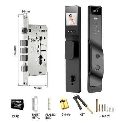 Automatic 3d face recognition lock electron security home office security digital face recognition door lock