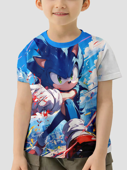 S-Sonic-the Hedgehogs 3D Print Baby Clothing 5 to 14 Years Male Outdoor Clothes for Children Boy Girl Child T-Shirt Top Shirts