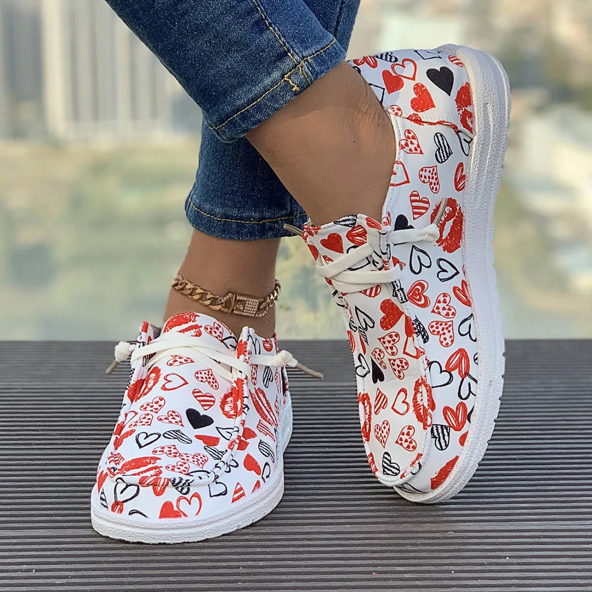 Summer New Casual Shoes, Women Go Out for A Walk Fashion Soft Breathable Sneakers, Women's Shoes