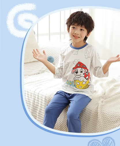 Genuine Paw Patrol Skye Chase Thin Children's Pajamas Sets Spring Summer Cartoon Students Tops Pants Kids Boys girls Sleepwear