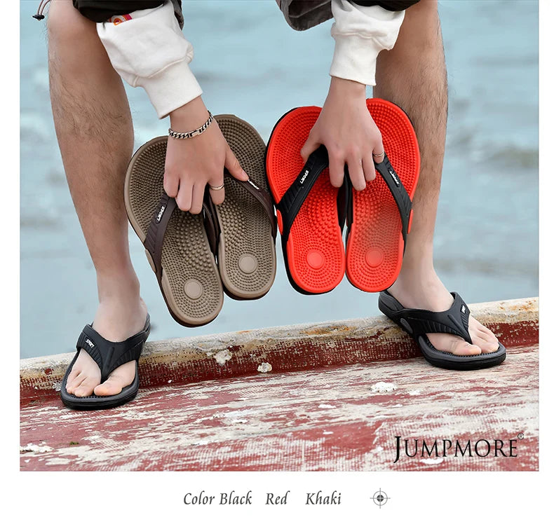 Massage Flip-flops Summer Men Slippers Beach Sandals Comfortable Men Casual Shoes Fashion Men Flip Flops Hot Sell Footwear 2023