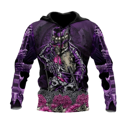 Men's Four Seasons Fashion 3D Printed Hoodie 3D Skull Print Men's Fashion Men's Horror Hoodie Top 2024