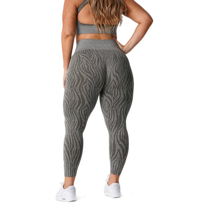 Nvgtn Series Zebra Pattern Seamless Leggings Women Soft Workout Tights Fitness Outfits Yoga Pants  Gym Wear