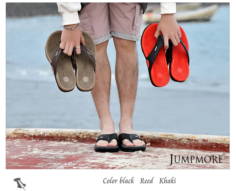 Massage Flip-flops Summer Men Slippers Beach Sandals Comfortable Men Casual Shoes Fashion Men Flip Flops Hot Sell Footwear 2023