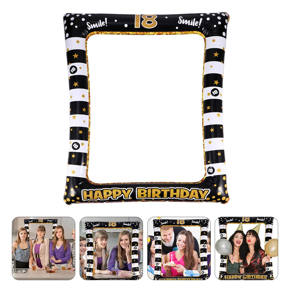 Ornament Photo Frame Inflatable Picture Frames Birthday Party Supplies Props Festival