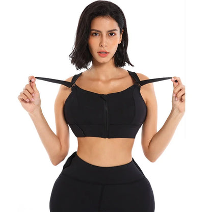 Cloud Hide Women High Impact Plus Size 5XL Sports Bra Fitness Yoga Tank Top Vest Shockproof Shirt Running Underwear Sportswear