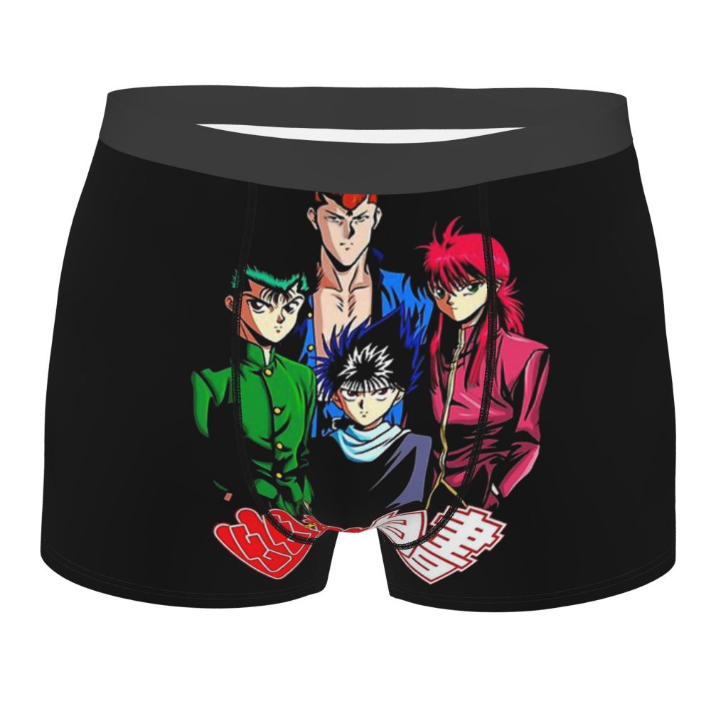 YU YU HAKUSHO Underpants Breathbale Panties Man Underwear Print Shorts Boxer Briefs