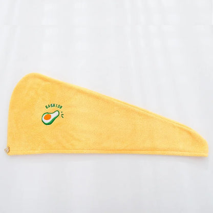 1pc Quickly Dry Hair Hat Super Absorbent Soft Bathroom Women Head Towels Girls Cute Hair Towel Hair Dry Wrap Bonnets