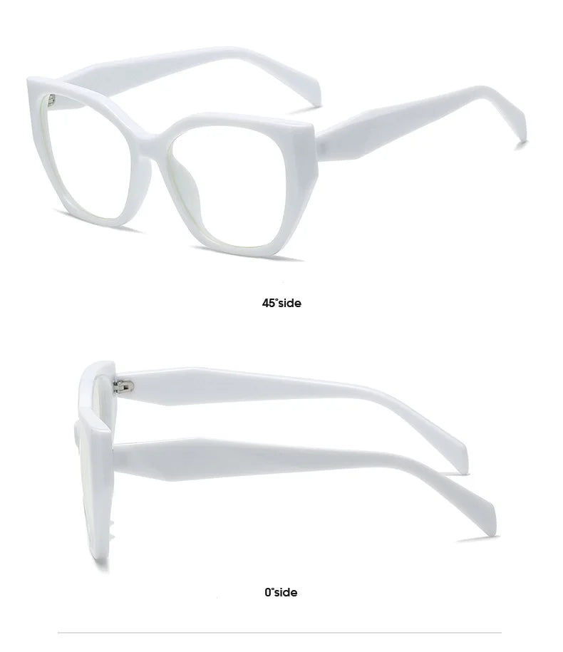 Cat Eye Optical Eyeglasses Frames For Women Brand Designer Fashion Luxury Anti Blue Light Computer Eye Glasses Ladies Eyewear