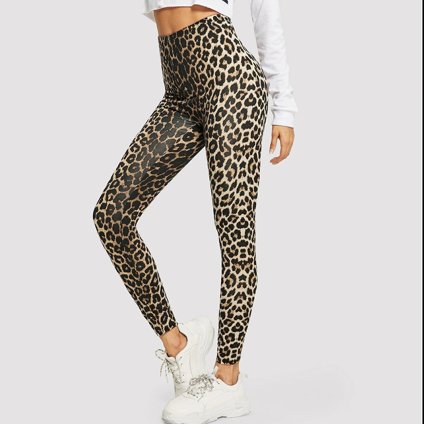 FITTOO Snakeskin Leopard Leggings Women Sanding Pencil Fitness Workout Sports Pant Female Sexy High Waist Women Leggins Push Up