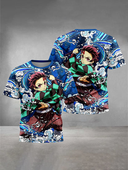 3D Print HOT Anime D-DemonS S-SlayerS Baby Clothing 5 to 14 Years Male Outdoor Clothes for Children Boy Girl Child T-Shirt Top