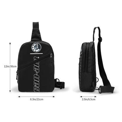 custom Motorcycle BRP Can-Am Print Sling Chest Bag Custom Crossbody Shoulder Backpack for Men Traveling Daypack