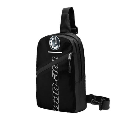 custom Motorcycle BRP Can-Am Print Sling Chest Bag Custom Crossbody Shoulder Backpack for Men Traveling Daypack