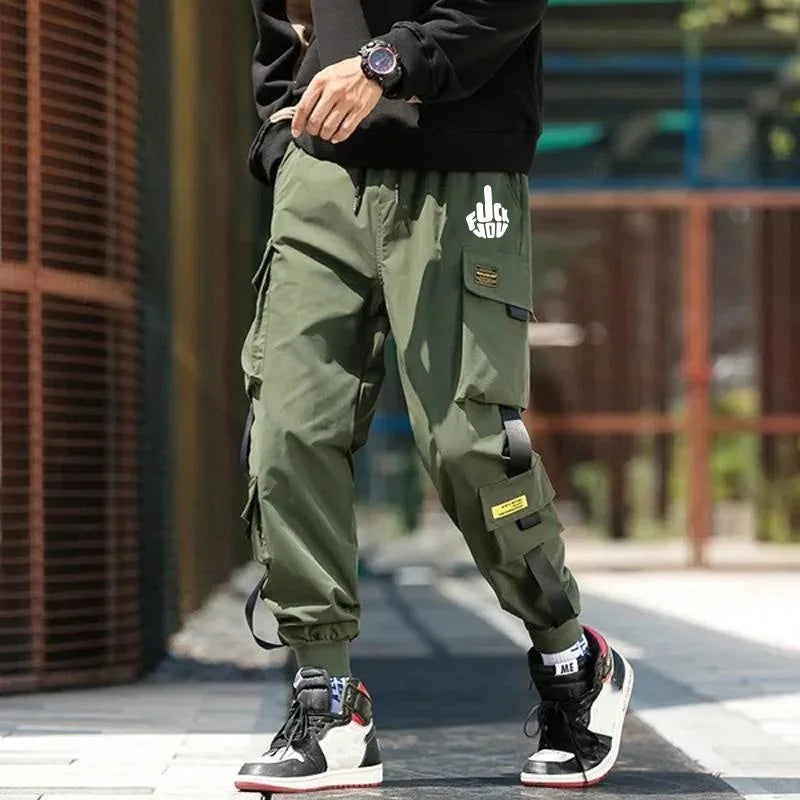 New Cargo Pants Men Streetwear Hip Hop Pants Mens Joggers Pants Casual  Ankle Men's Harem Joggers Cargo Pants