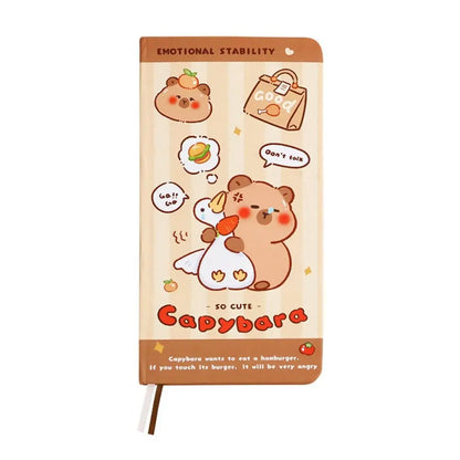 Pocket Mini Capybara Notepad Kawaii INS Capybara Hand Ledger Notebook Thickening Cartoon Memo Notes Student