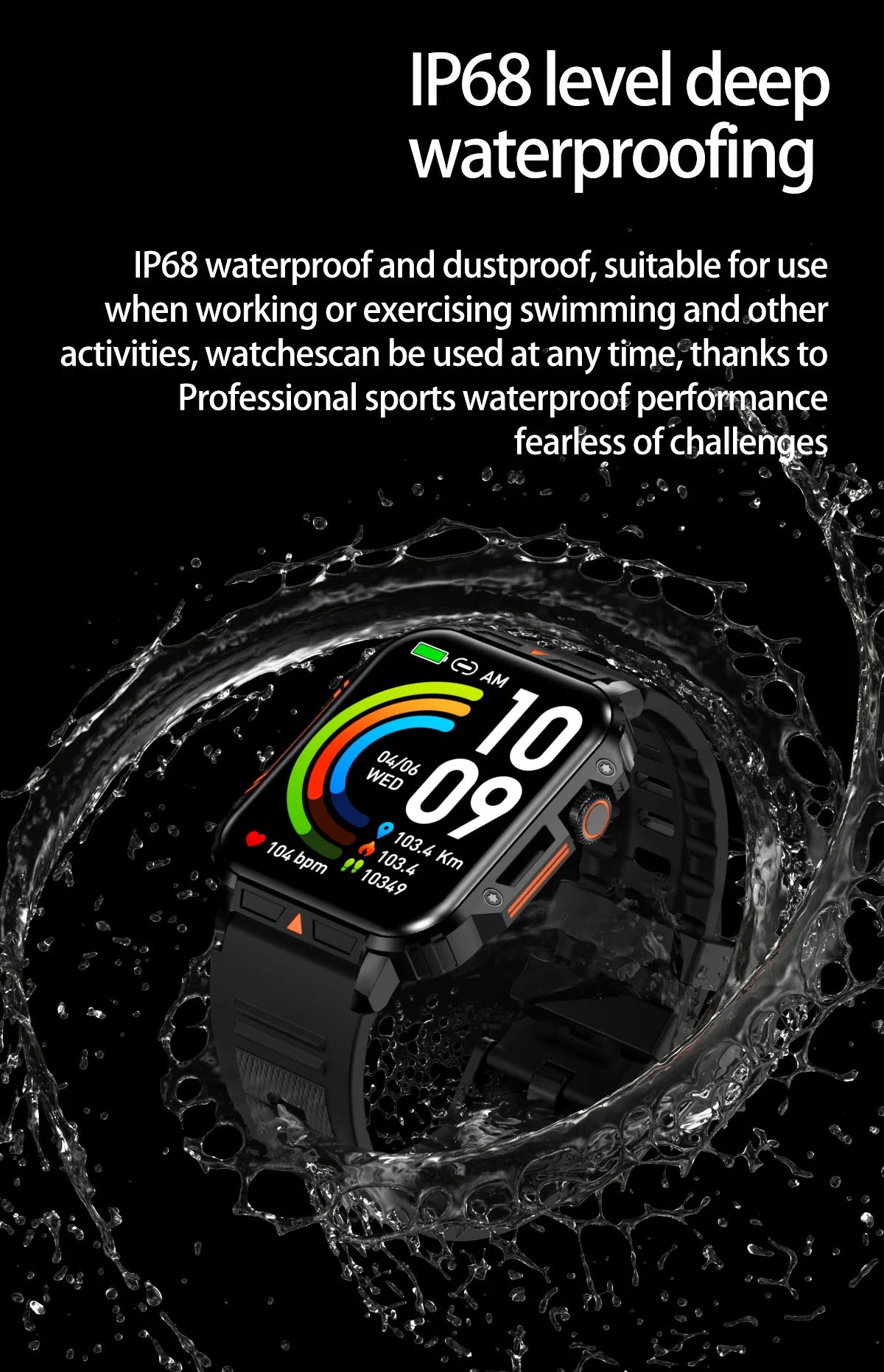 2024 Outdoor Military Smart Watch Men Health Monitor AI Bluetooth Call Fitness Sport Waterproof Smartwatch for Women Android IOS