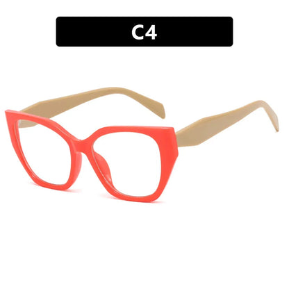 Cat Eye Optical Eyeglasses Frames For Women Brand Designer Fashion Luxury Anti Blue Light Computer Eye Glasses Ladies Eyewear