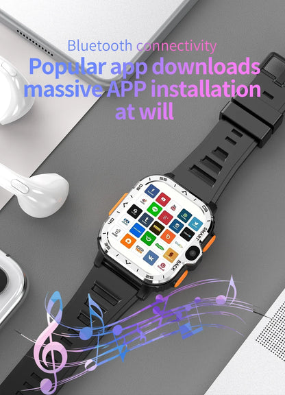 New Android Smartwatch Manufacturer GPS 4G Fitness Tracker IPS Display Video Call Dual Chip Dual System Men's Smart Watch