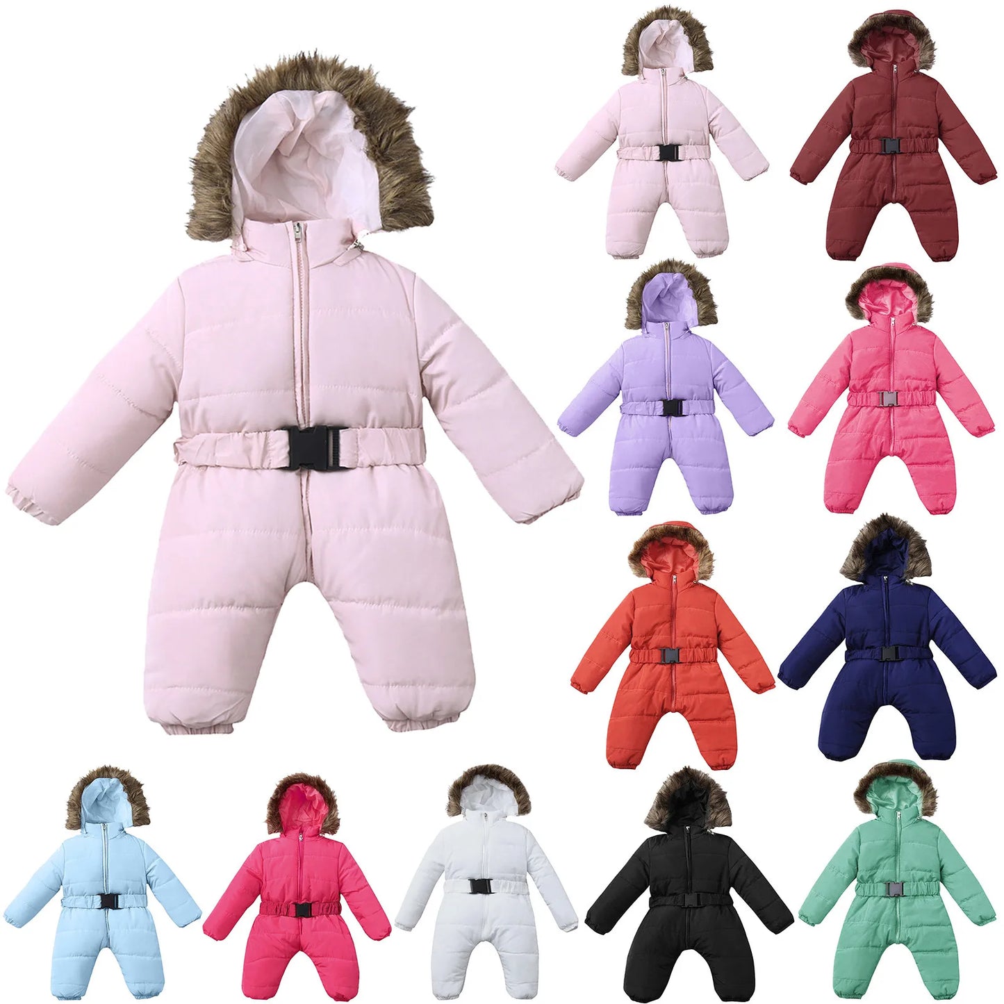 Baby Snowsuit Infant Newborn Clothes Kids Winter Jumpsuit For Boys Girls Romper For Baby Overalls Children Christmas Costume