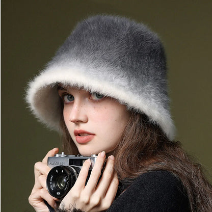 Rabbit Hair Fisherman Hat Warm Hat hats for women top hats elegant women's hats country Hat men luxury brand Women's felt hat