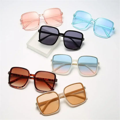 Square Sunglasses Woman Retro Vintage Gradient Sun Glasses