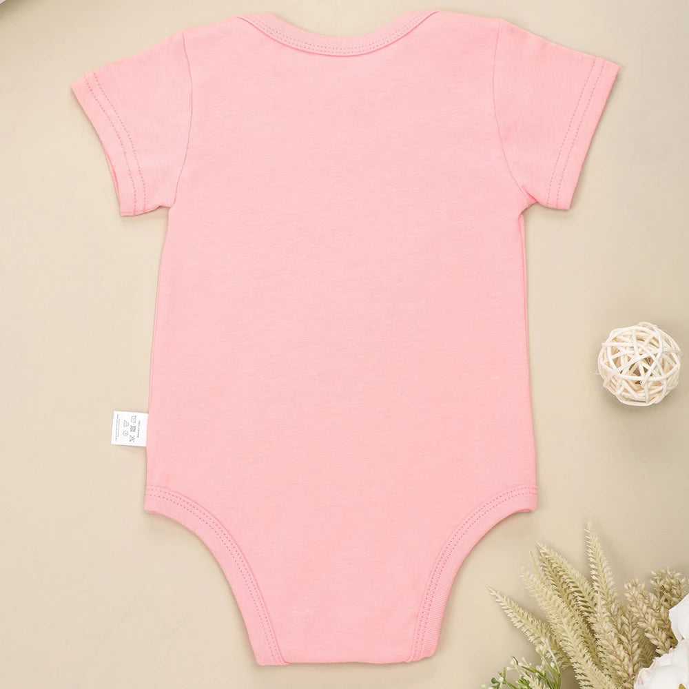 Born First Show Off Funny Twin Newborn Boy Bodysuits Fashion Cute Baby Girl Clothes Short Sleeve Summer Cotton Infant Onesies