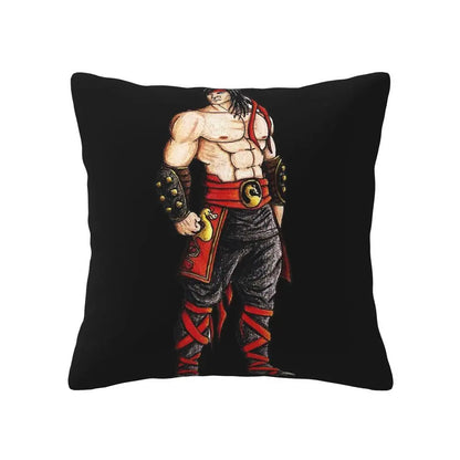 Mortal Kombat Logo 2 pcs Square Pillowcase Pillow Cover Cushion Decor Comfort Throw Pillow for Home Living Room