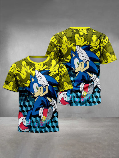 S-Sonic-the Hedgehogs 3D Print Baby Clothing 5 to 14 Years Male Outdoor Clothes for Children Boy Girl Child T-Shirt Top Shirts