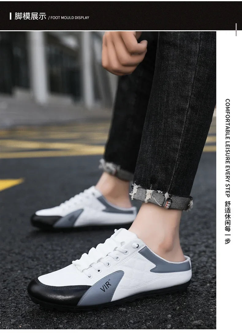 Slippers Men Sandals Men's Sneakers Half Slippers Summer High quality shoes Men's Casual Shoes tenis zapatos baratos liquidación