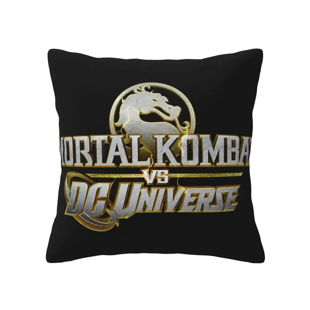 Mortal Kombat Logo 2 pcs Square Pillowcase Pillow Cover Cushion Decor Comfort Throw Pillow for Home Living Room