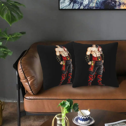 Mortal Kombat Logo 2 pcs Square Pillowcase Pillow Cover Cushion Decor Comfort Throw Pillow for Home Living Room