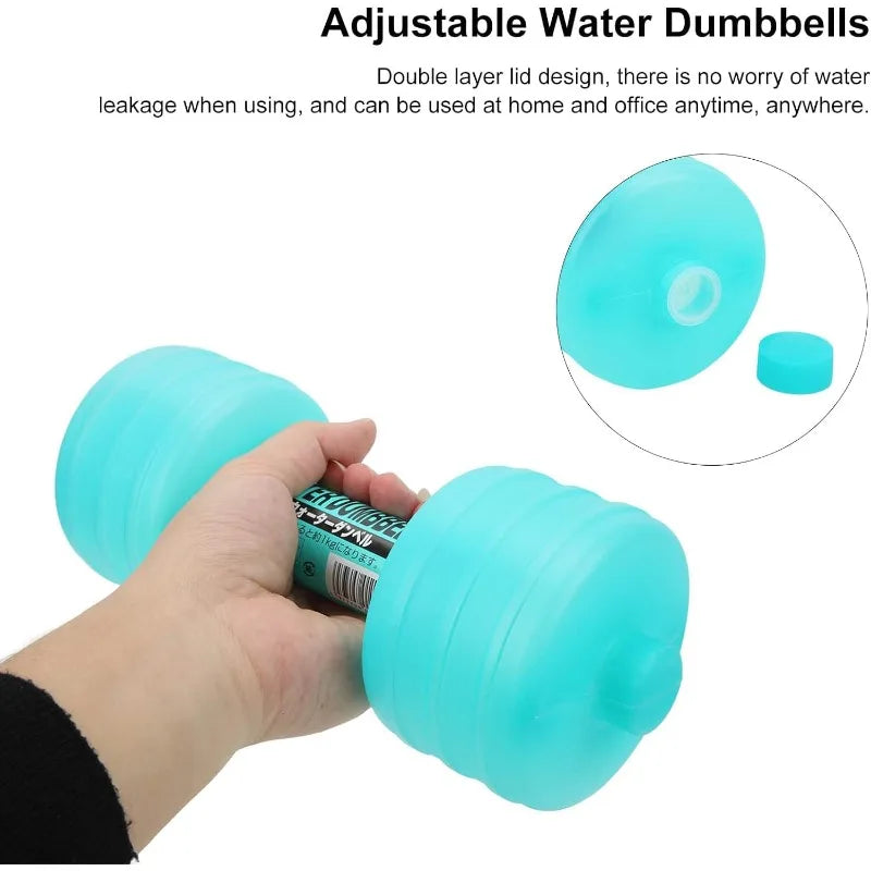 1kg Weight Loss Water Dumbbell Adjustable Gym Exercise Equipment Home Fitness Gym for Fitness Aquatic Barbell Gym Weight Loss