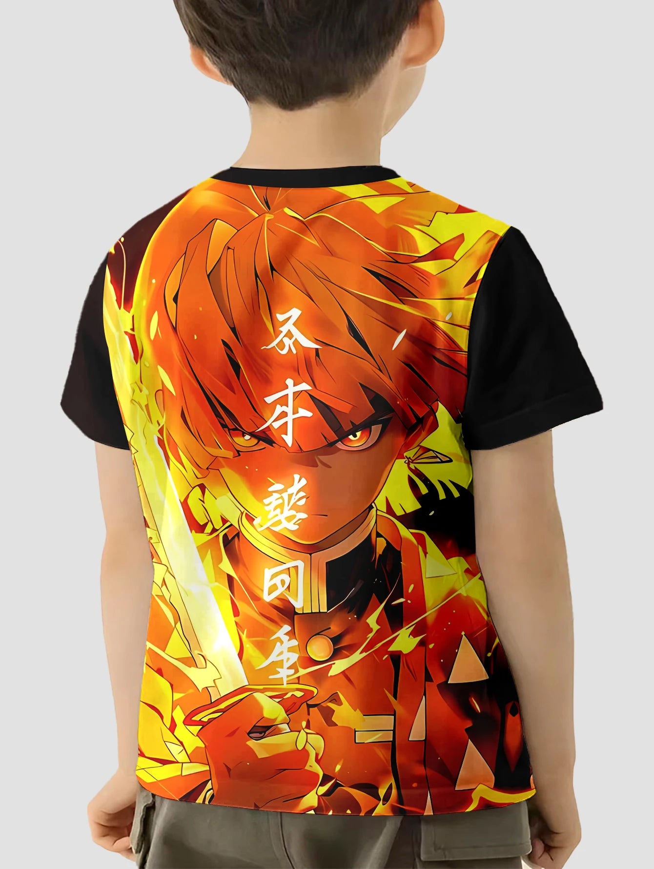 3D Print HOT Anime D-DemonS S-SlayerS Baby Clothing 5 to 14 Years Male Outdoor Clothes for Children Boy Girl Child T-Shirt Top