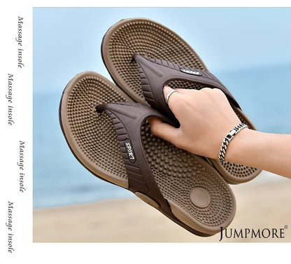 Massage Flip-flops Summer Men Slippers Beach Sandals Comfortable Men Casual Shoes Fashion Men Flip Flops Hot Sell Footwear 2023