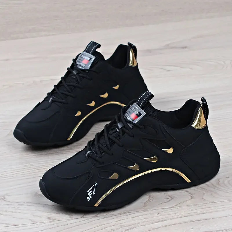 Men New Fashion Casual Sneakers for Light Soft Breathable Vulcanize Shoes High Quality Soft Leather Sneakers Zapatillas De Mujer