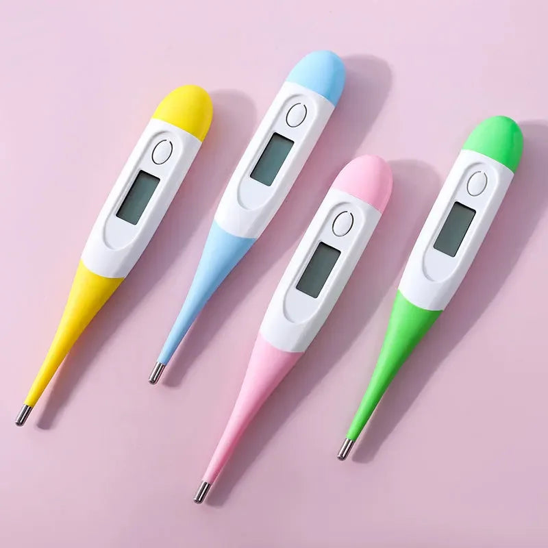 Electronic Digital Thermometer Soft Head Home First Aid Kit Fever Baby Adult Head Oral Armpit Temperature Measurement Instrument