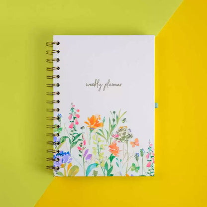 Weekly Planner Notebook A5 Spiral Agenda Undated Daily Journal Student School Schedules Stationery Office Supplies