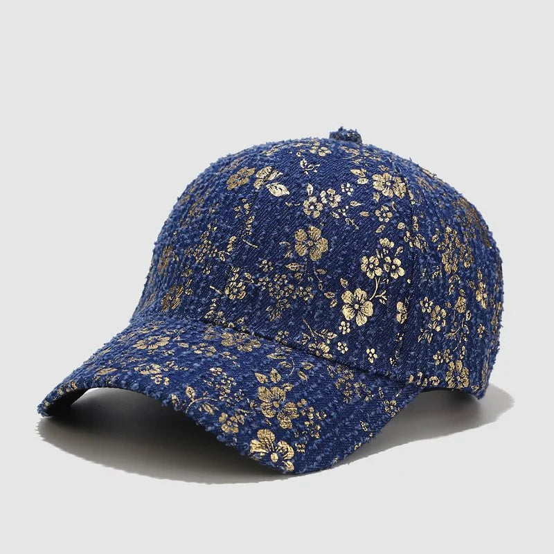 New Print Flower Baseball Caps for Men and Women Summer Sun Hat Visor Cap Adjustable Bonne Hats Gorras