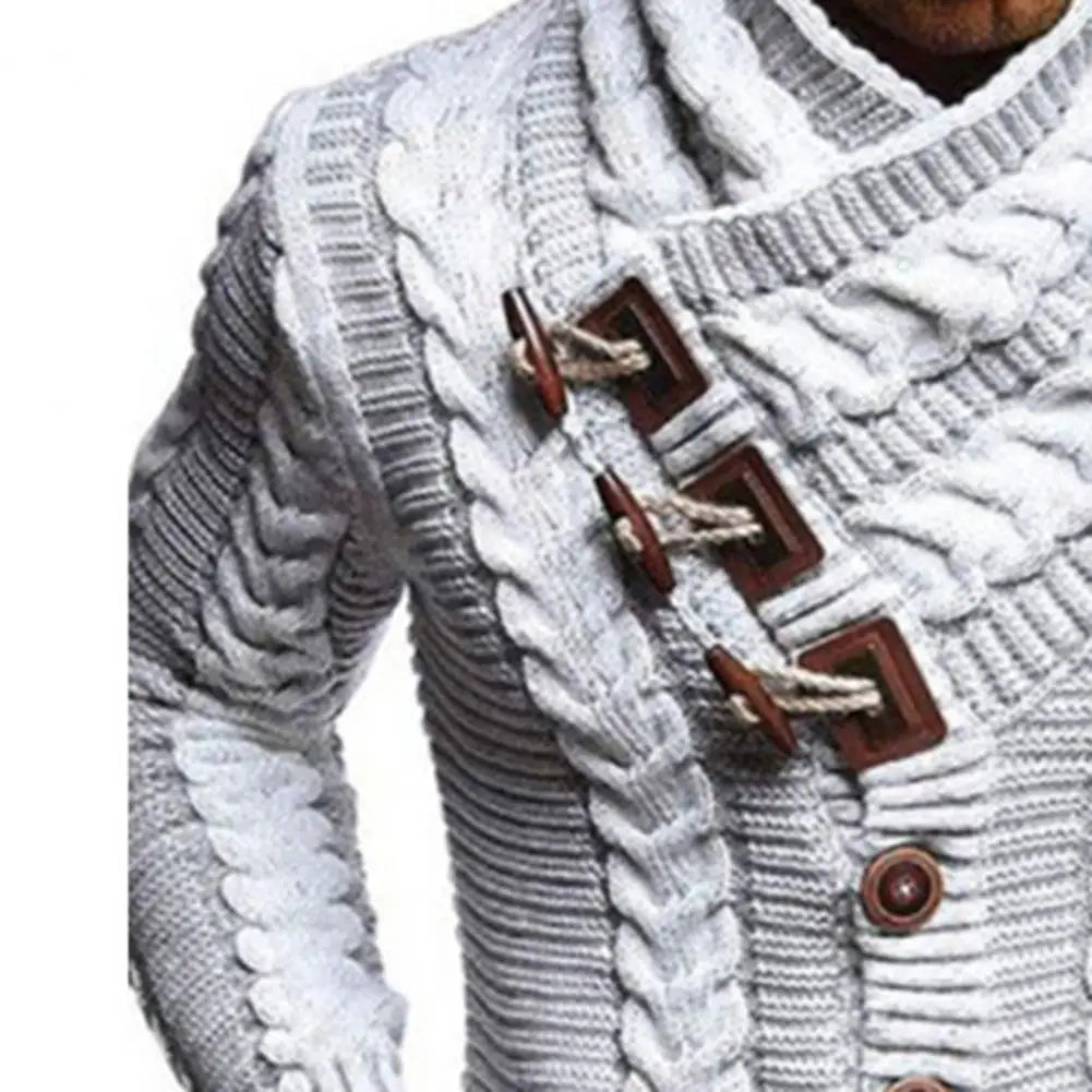 Men Sweater Coat Wear Resistant Long Sleeve Loose Cardigan Sweater Knitted Sweater Spring Autumn Men Sweaters