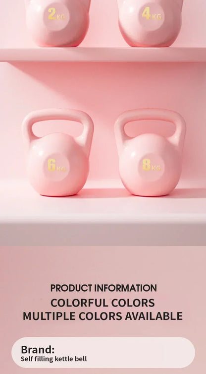 Djustable Water Dumbbell Home Fitness Gym Exercise Equipment 2/4/6/8kg Soft Kettlebell Squat Trainer Tool for Training Buttock